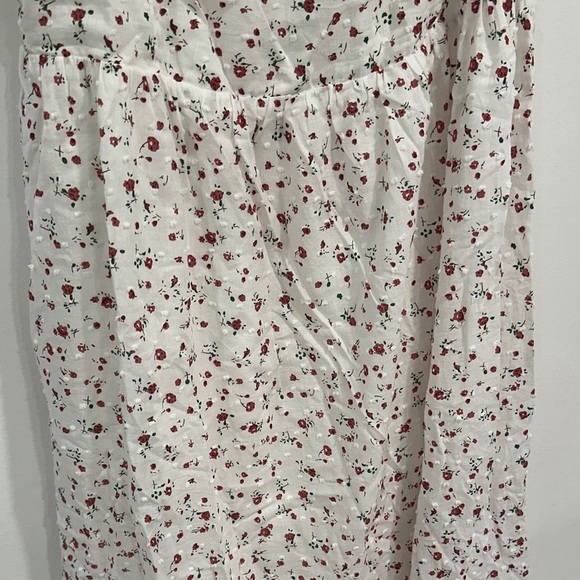 Lulu's White and Red Floral Midi Dress - Picture 6 of 8